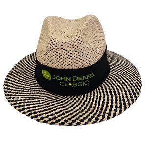John Deere Classic Straw Hat Wide Brim Golf AHEAD Fine Hats UPF 50+ M/L Sun Cap